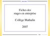 Stages 2007