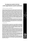 Documento: frentismo e presenza pública