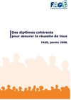 FAGE - Contribution sur la cohérence des diplômes