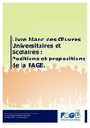 FAGE - Livre blanc des oeuvres universitaires et scolaires