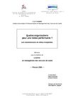 Quelles organisations pour une relève performante ?
