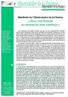 Manifeste pour une finance au service du bien commun