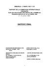 Rapport de la commission internationale d'enquête sur les violations des droits de l'homme au Rwanda depuis le 1er...