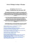 Précis de Théologie Ascétique et Mystique Par ADOLPHE TANQUEREY