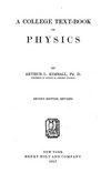 A college text-book of physics