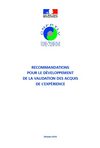 Recommandations pour le développement de la Validation des Acquis de l’Expérience