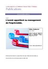 L’avenir appartient au management de l’imprévisible. Exploration d'une nouvelle méthode de gestion des crises