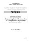 Mémoire Sponsoring Sportif Antoine Fautrat