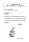 La lettre de Mille-feuilles et petit lu : mars 2000