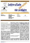 Lettre d'info vie scolaire n°7, novembre 2008