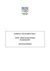  Conférence « Droit européen et Sport » 