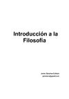 Introducción a la Filosofía