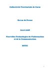 Revue de presse - Août 2008