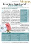 Envoyer des petits objets par lettre c'est possible ! Mais...