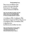 The Wonderful Cross by Chris Tomlin and Matt Redman - Chord Chart