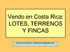 Vendo en Costa Rica