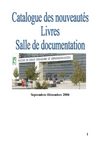 nouveautés Livres Salle de Documentation