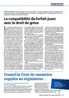 La compatibilité du forfait-jour avec le droit de grève
