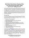 Bob Beck Sales Trainer Explains Why You Should Develop Better Skills And Avoid “Selling Scared” 