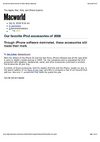Accessoires iPhone et iPod 2008 (selection Macworld)