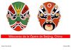 Máscaras de la Ópera de Beijing, CHINA.