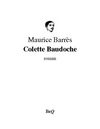 Maurice Barrès - Colette Baudoche.