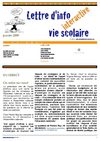 Lettre d'info vie scolaire n°9, janvier 2009