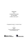 Memoria de actividades del Consejo Escolar de Navarra, curso 2006/2007