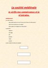 5ème - La société médiévale - Je vérifie mes connaissances et je m'entraine - I-II