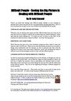 Difficult People! What’s the Big Picture in Dealing with Difficult People?