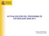 PROGRAMA DE ESTABILIDAD 2008-2011