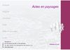 Pascal RIFF : ACTES EN PAYSAGES