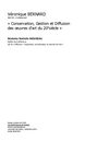 "Conservation, gestion et diffusion des oeuvres d'art du 20è siècle"