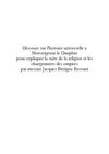 Discours sur l'histoire universelle par Bossuet