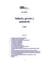 Marx, Karl - Salario, precio y ganancia