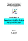 REGULACIÓN JURÍDICA DE LAS RELACIONES PRIVADAS