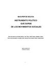 Harnecker, Marta y Fuentes, Federico - MAS-IPSP de Bolivia: Instrumento político que surge de los movimientos sociales