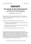 Report "Un Anno di Vero Benessere"
