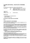 Conseil Municipal du 18 févirer 2009