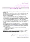 vav communiqué de presse réunion du 31 mars 2009