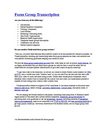 Focus-Group Transcription Services 