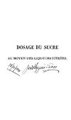 dosage du sucre
