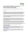 Green Planet Solution Corporation Series A Round Of Funding