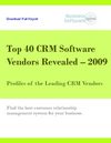 Top 40 CRM Software Vendors Revealed – 2009