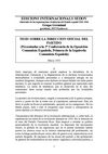Tesis sobre la dirección del partido, 1932