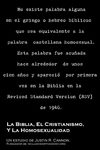 La Biblia, el Cristianismo, y la Homosexualidad