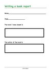 report for a book (kids)