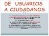 Alfabetización digital . De USUARIOS a CIUDADANOS.