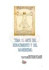 TEMA 11. ARTE DEL RENACIMIENTO Y MANIERISMO