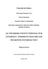 Le tourisme institutionnel sur Internet : comment séduire les touristes-internautes ?